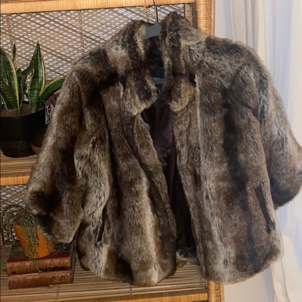 Forever 21 Faux Fur Shrug Jacket